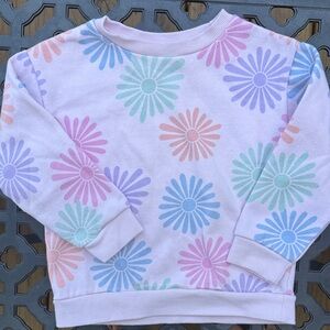 Colorful Floral Kids Sweatshirt 3T